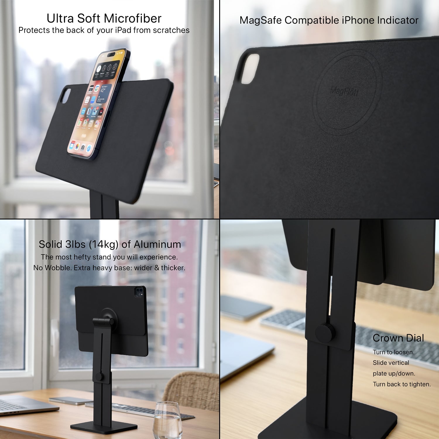 MagFlött Pro - Height Adjustable Magnetic Stand - CharJenPro