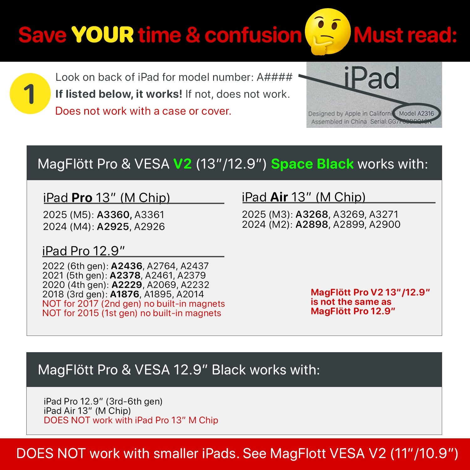 MagFlött VESA Mount OPEN BOX - CharJenPro