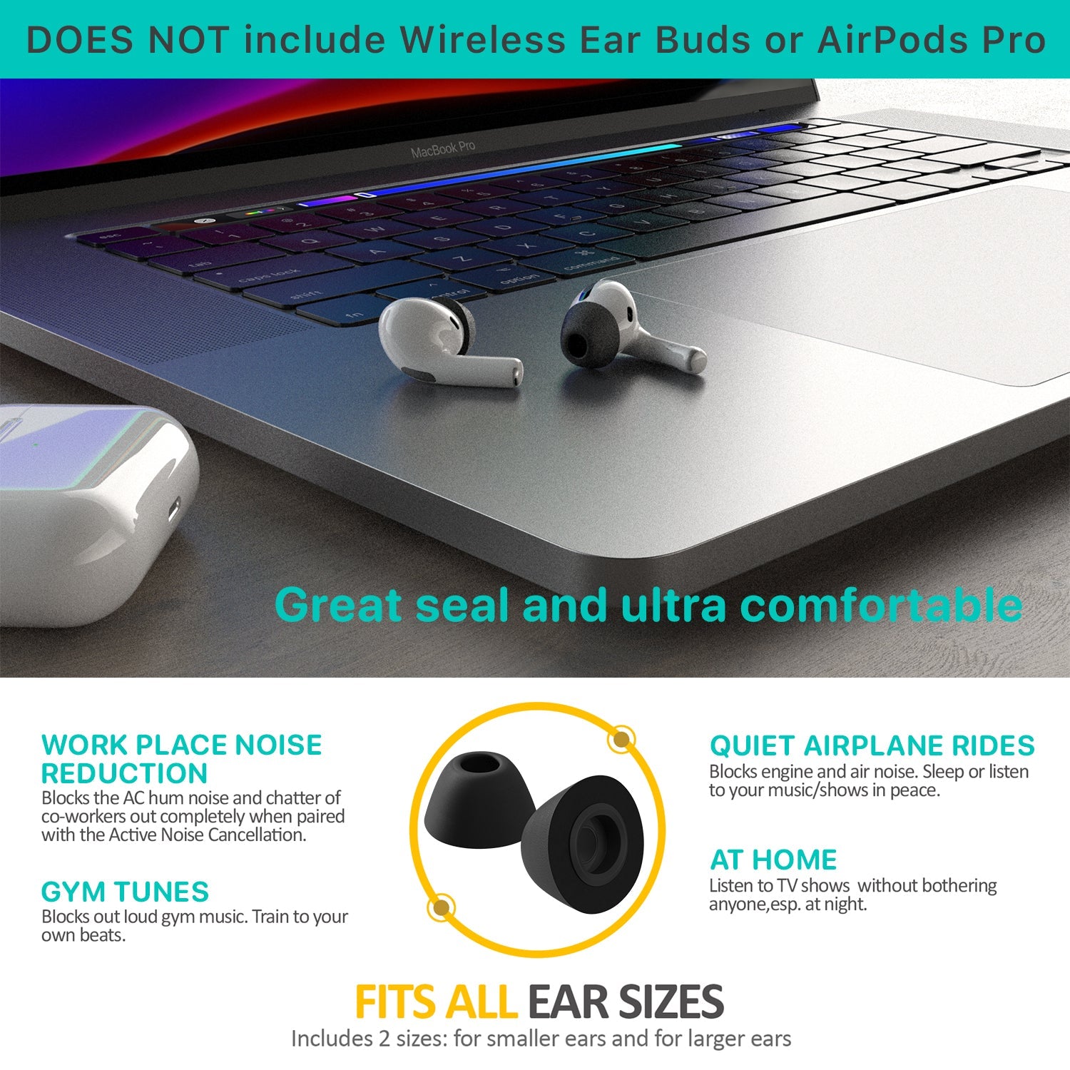 AirFoams Pro Form Fit Ear Tips - CharJenPro