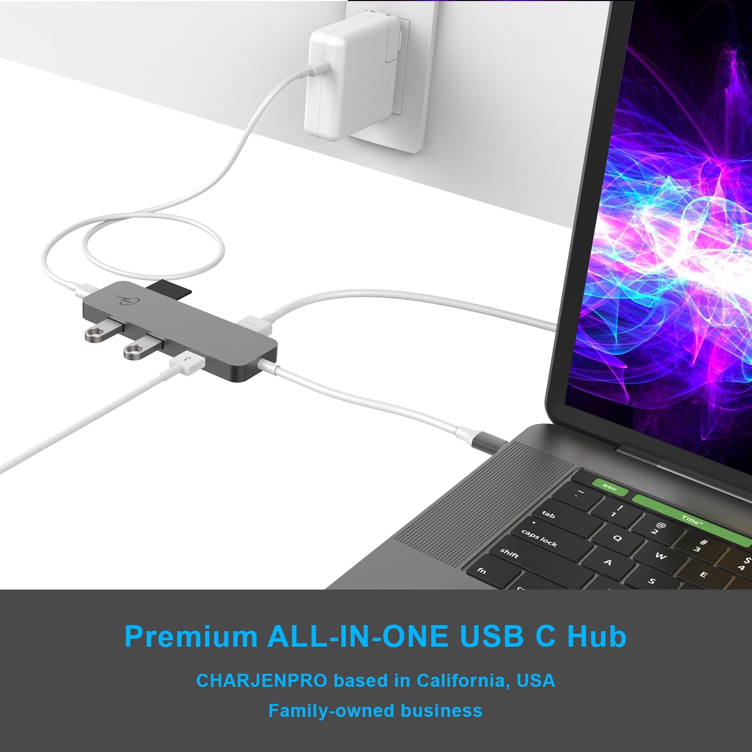USB-C Hub for MacBook, iPad, Windows – Premium Hub