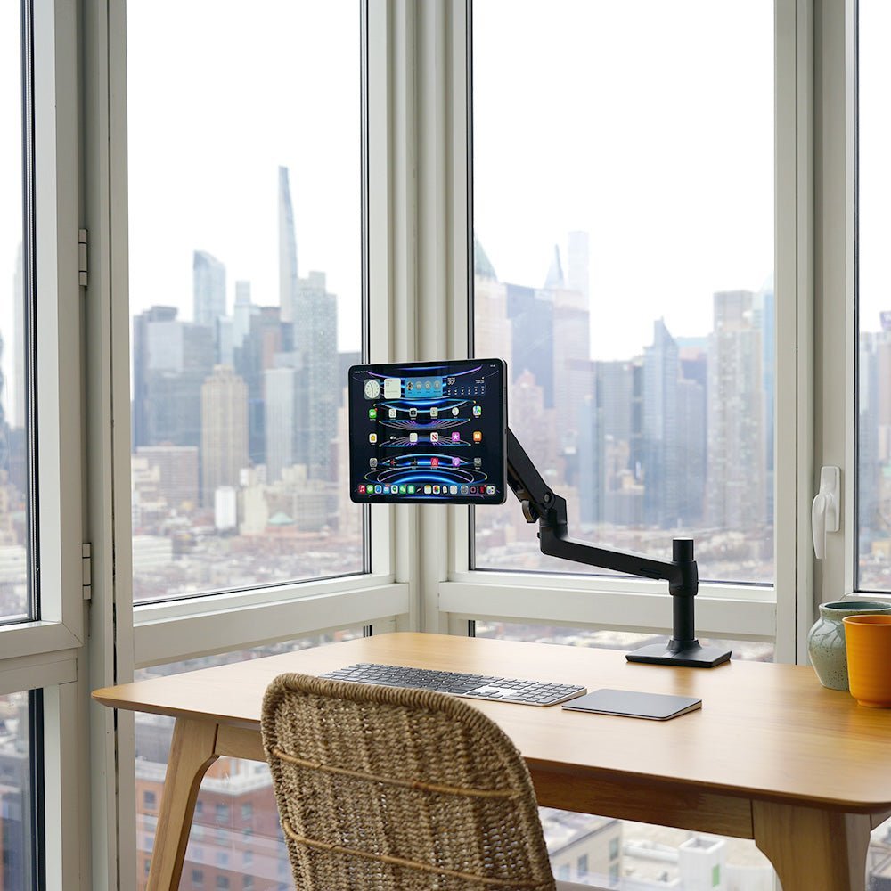 The Best iPad Mount for an Ergonomic Workstation Setup - CharJenPro
