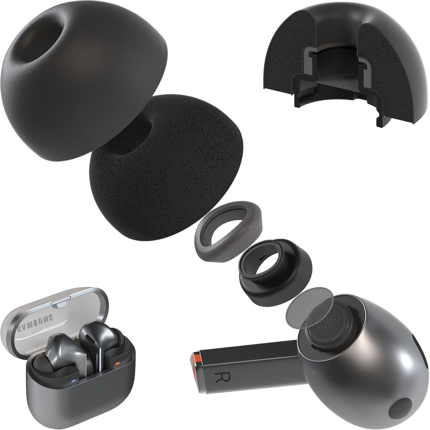Replacement Ear Foam Tips For Galaxy Buds Pro Samsung Galaxy Buds