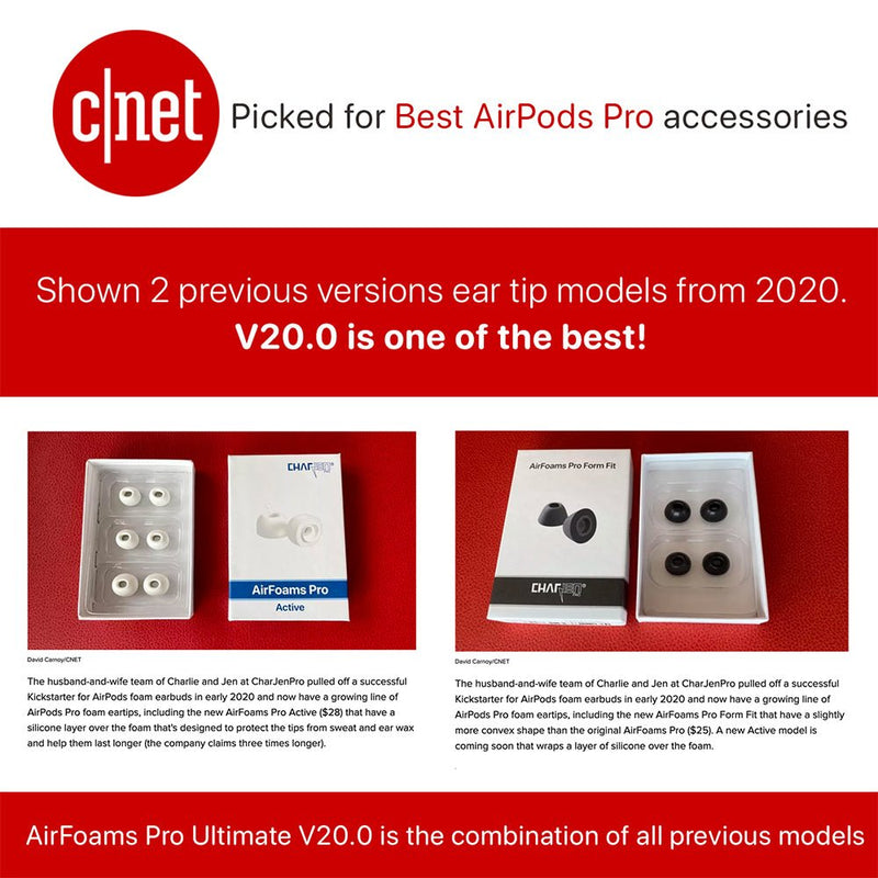 AirFoams Pro Ultimate V20.0 for AirPods Pro 3 (PREORDER) - CharJenPro