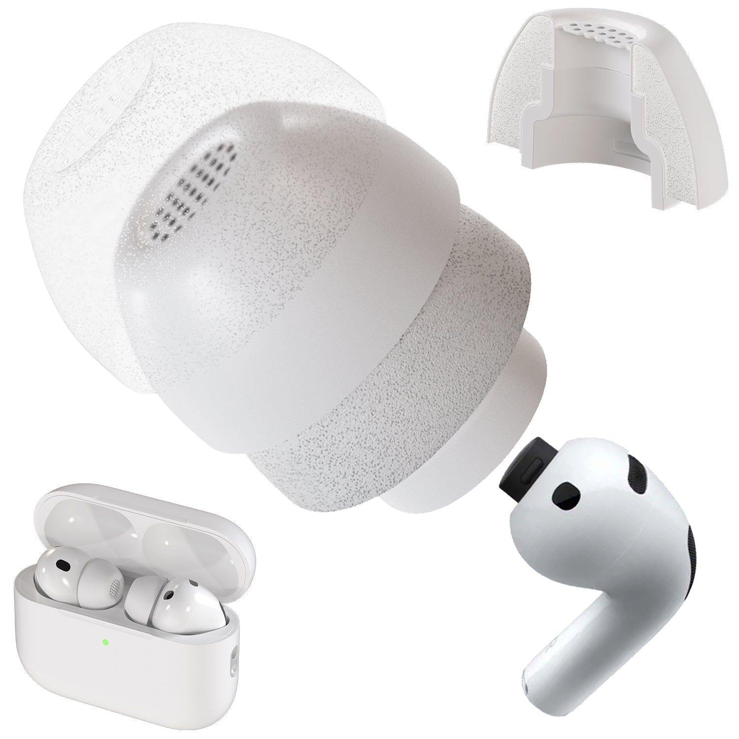 イヤホン Ear tips only (next to AirPods Pro 3) AirPods Pro 3 Solve the Fit Problem With an Extra Ear Tip