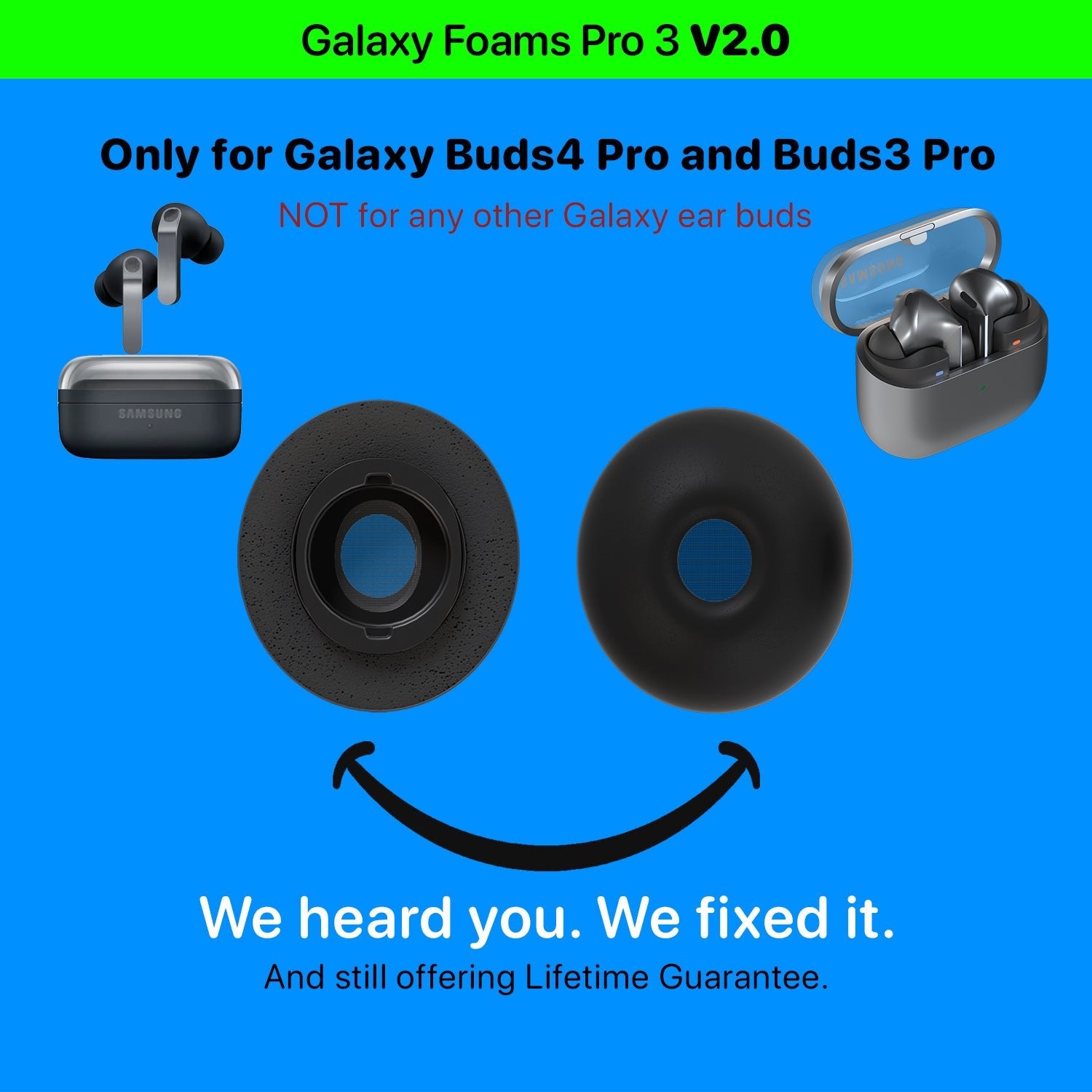 gear buds Foam Ear Tips for Galaxy Buds4 Pro and Buds3 Pro 3 Large