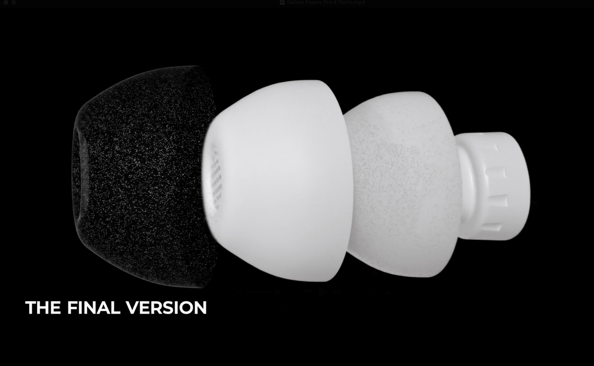 Hybrid Silicone-Covered Foam Ear Tips for Galaxy Buds4 Pro & Buds3 Pro - CharJenPro