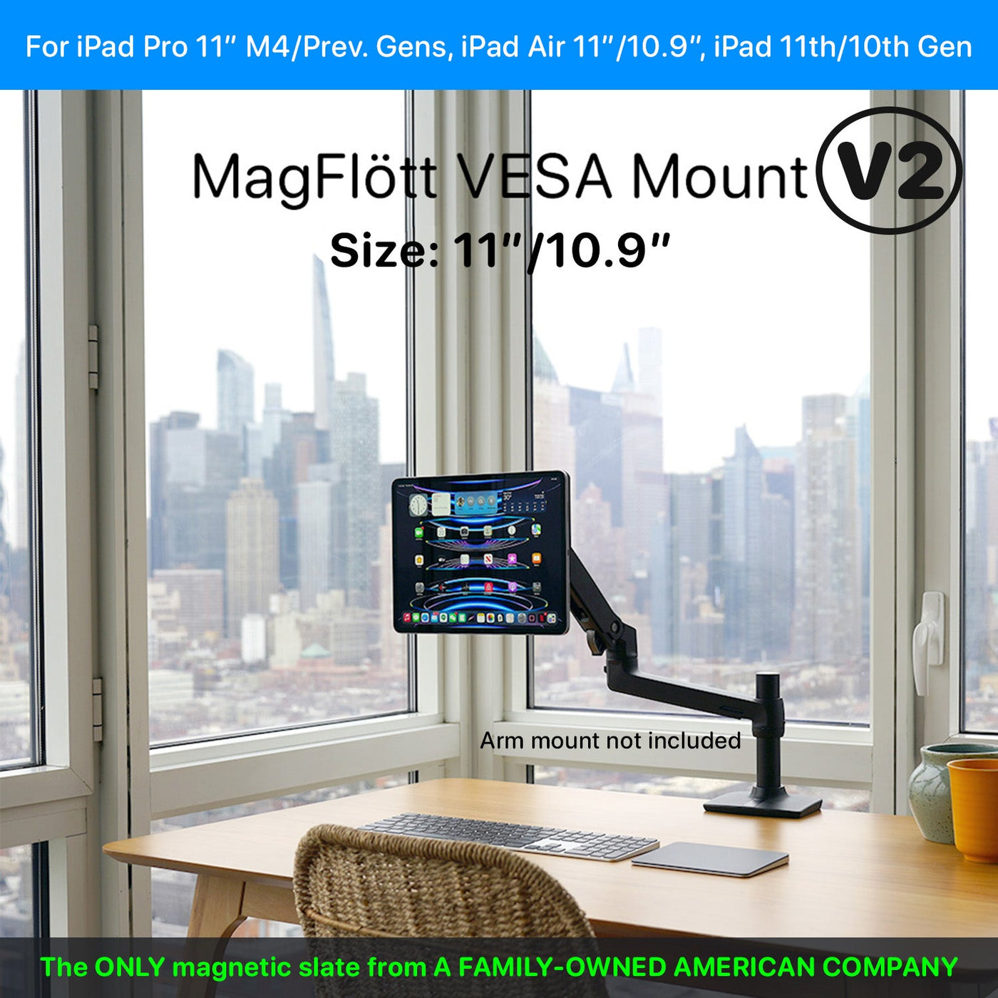 CharJenPro MagFlött VESA V2 13\"/12.9\" MagFlött Pro - Height Adjustable Magnetic Stand – CharJenPro