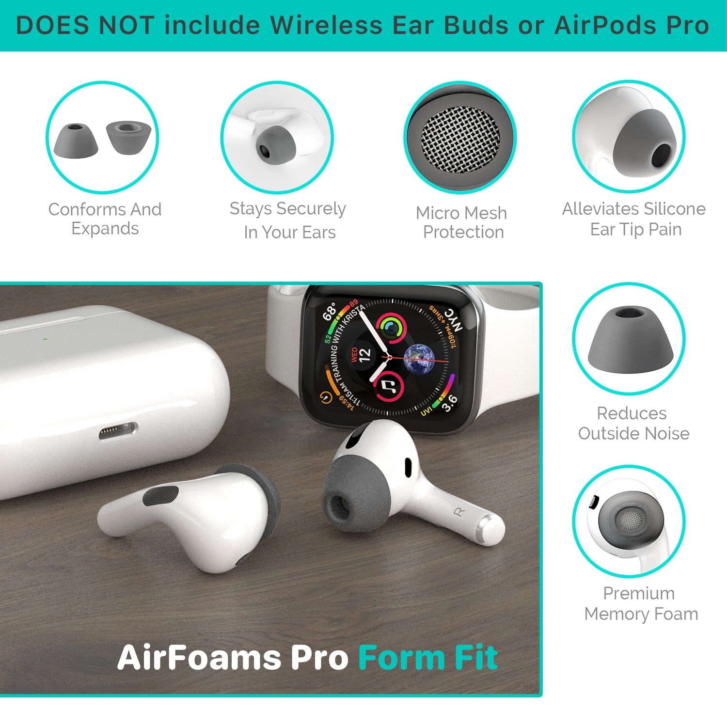 AirFoams Pro Form Fit Ear Tips - CharJenPro