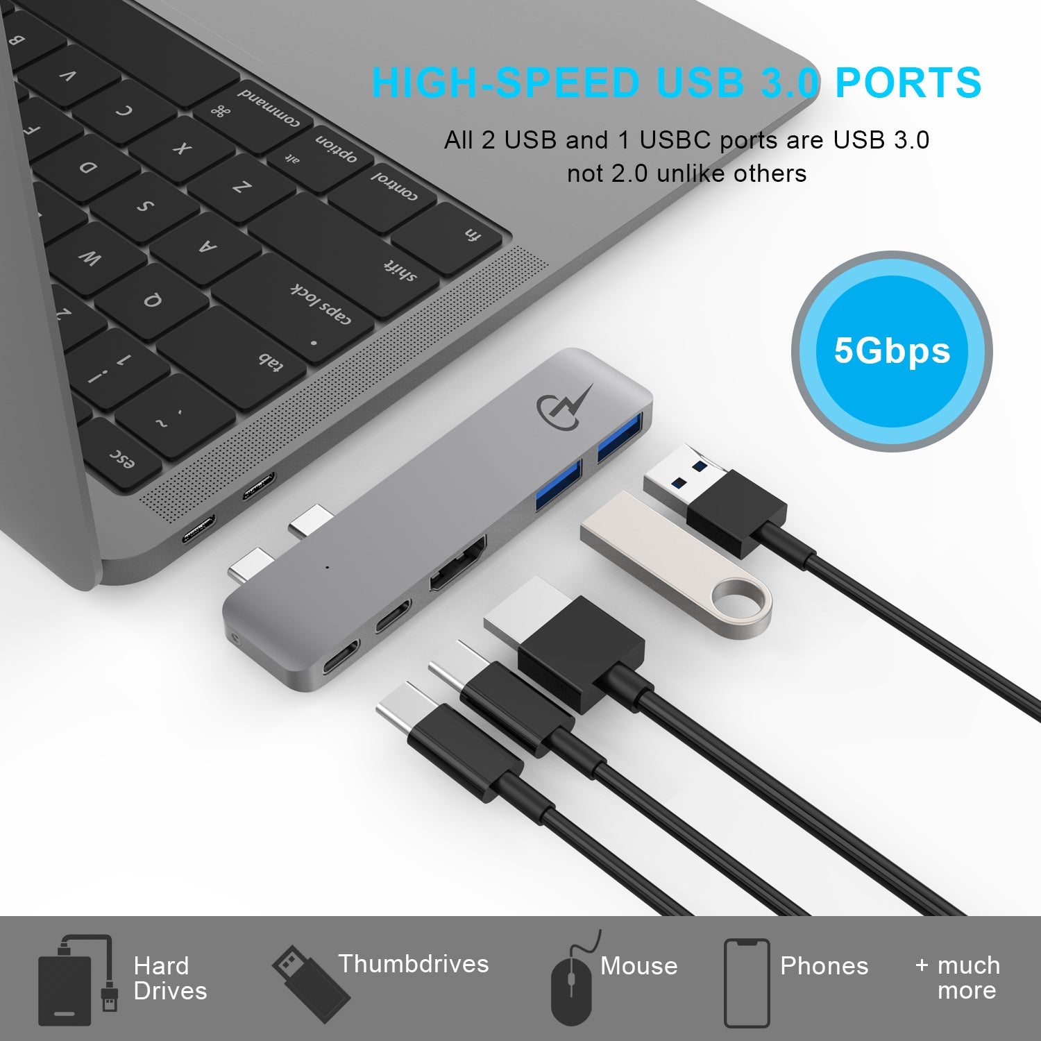 MacStick V – Compact USB-C Hub for MacBook Pro/Air
