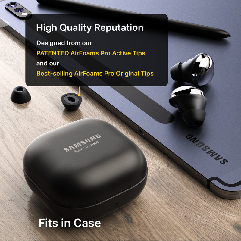 Memory Foams Pro Ear Tips for Galaxy Buds Pro & Jabra 85t - CharJenPro