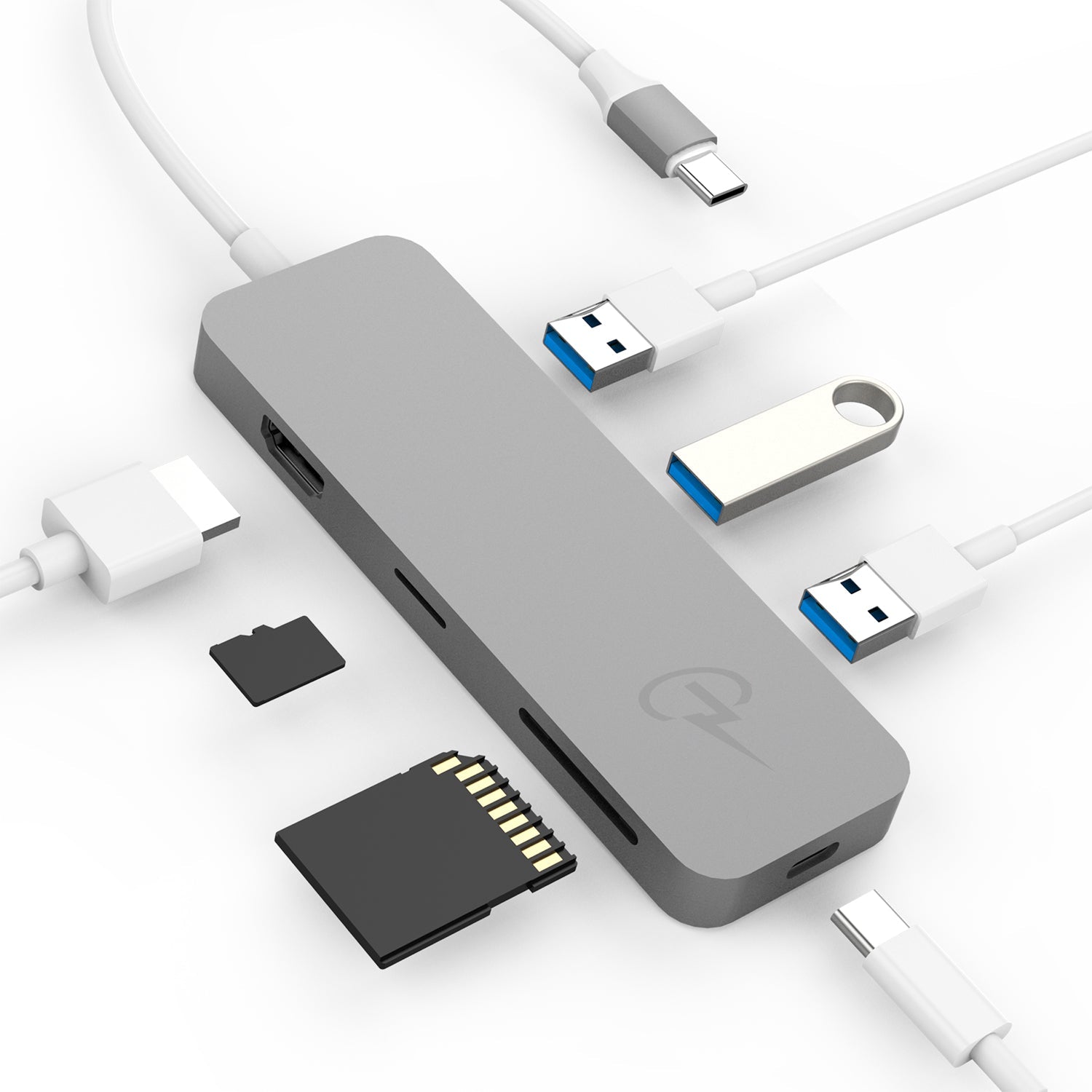 Premium Hub – Universal USB-C Hub for Mac, iPad, PC