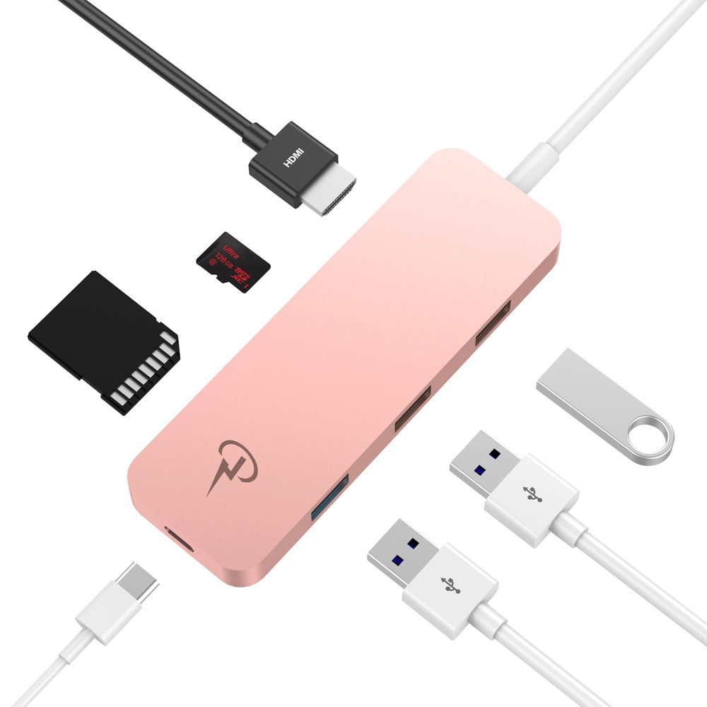 USB-C  Hub Premium Adapter (4K HDMI, USB 3.0, SD)
